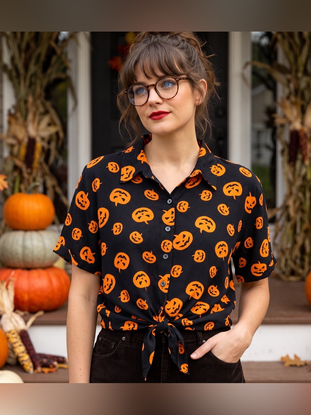 SPIRIT HALLOWEEN Pumpkin Top